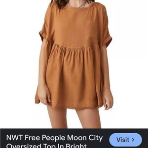 We the free Moon city oversized top